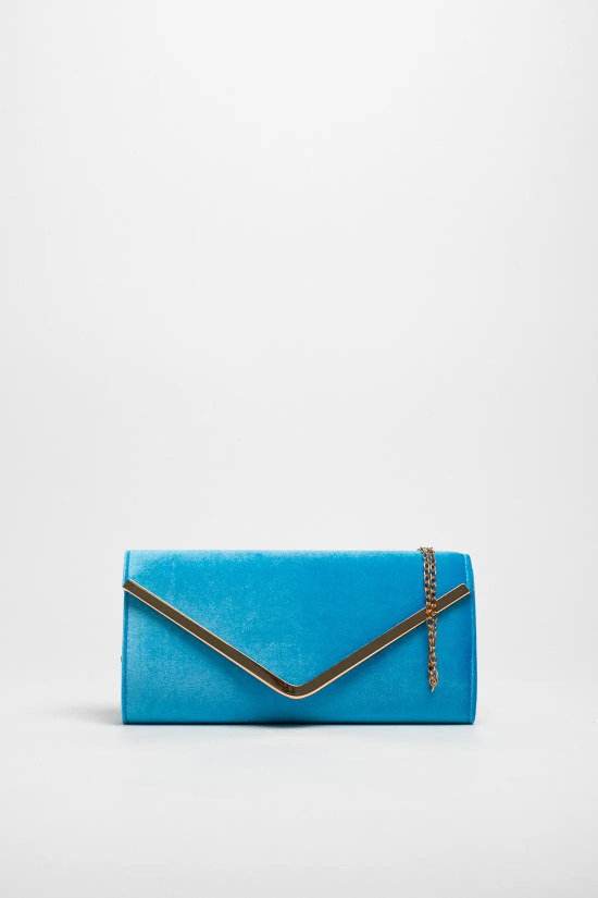 SAC À MAIN SIGLER - BLEU TURQUOISE