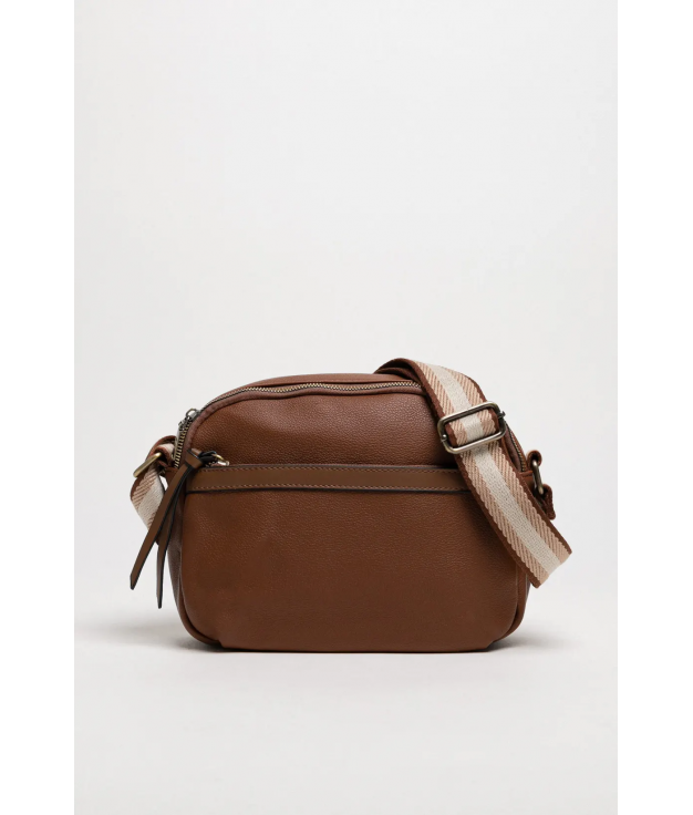 BOLSA CROSSBODY PUSER - MARROM