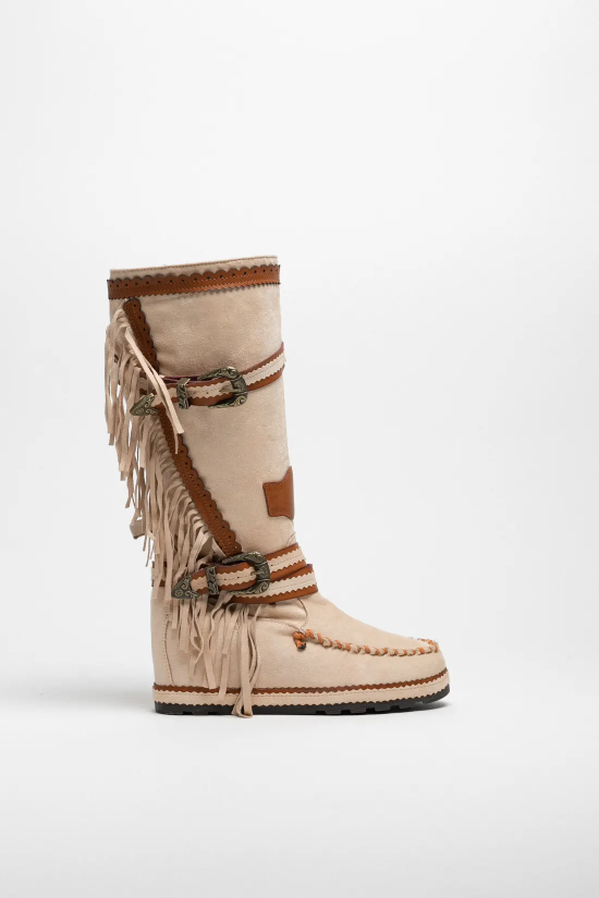 BOTTE HAUTE INDIANINI MENIA - BEIGE
