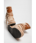 BOTTINE INDIANINI REMIE BASSE - BEIGE