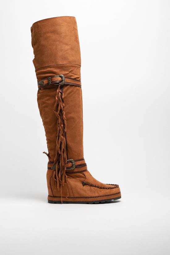 Bota Alta Indianini Semila - Camel