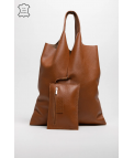 BOLSO DE PIEL COWES - CAMEL
