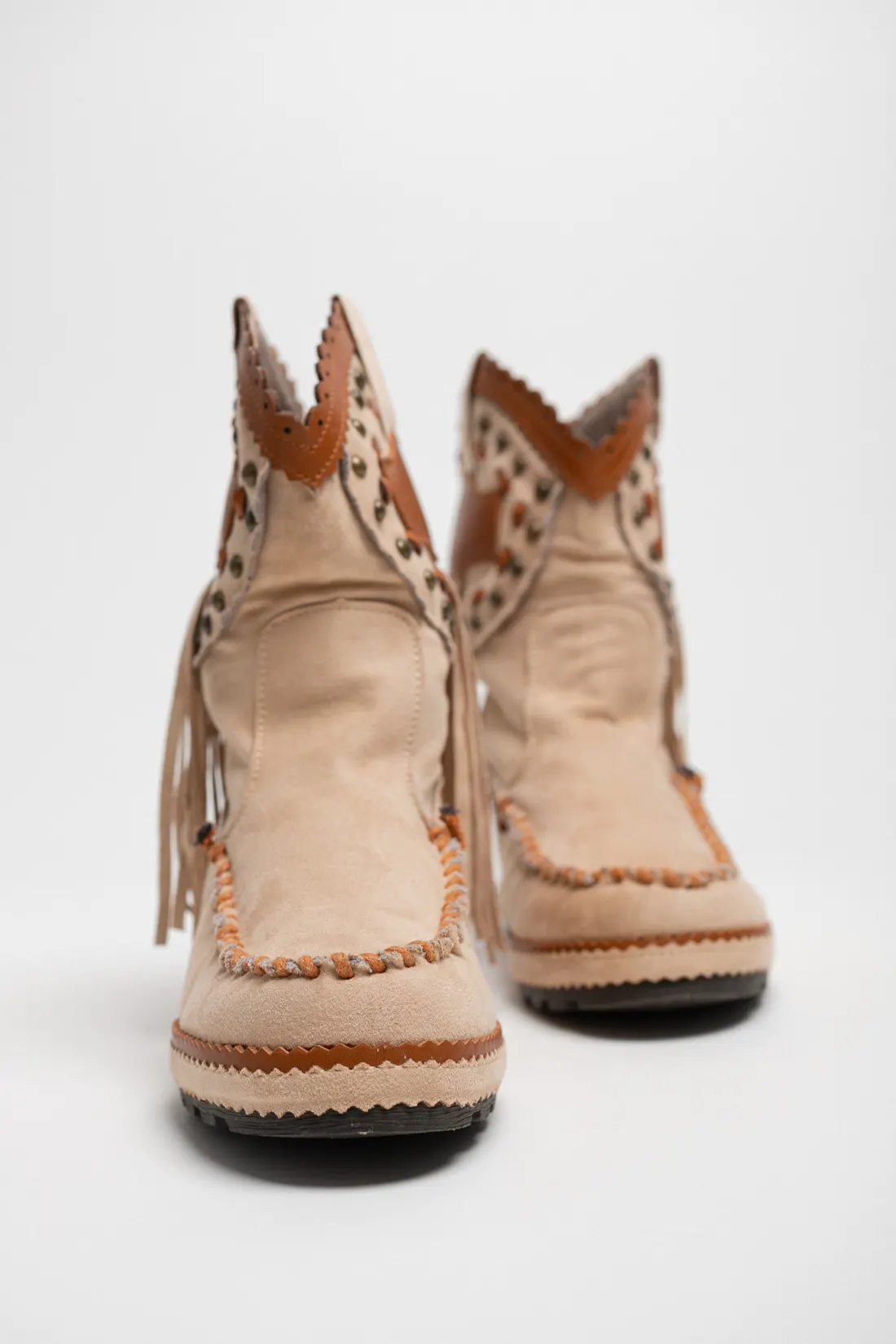 INDIANINI CORCI LOW BOOT - BEIGE