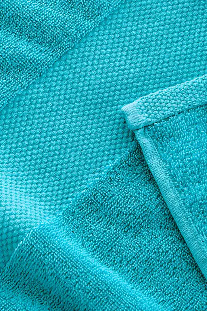 Pack 6 Toallas Azul Lavabo de Algodón Donegal 50x100 cm