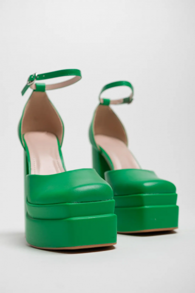 ZAPATO DE TACÓN VERSIN - VERDE 2