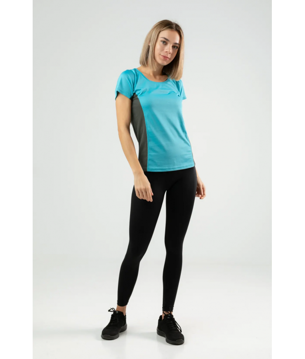 T-shirt Sanga - Turquoise/Grey Dark