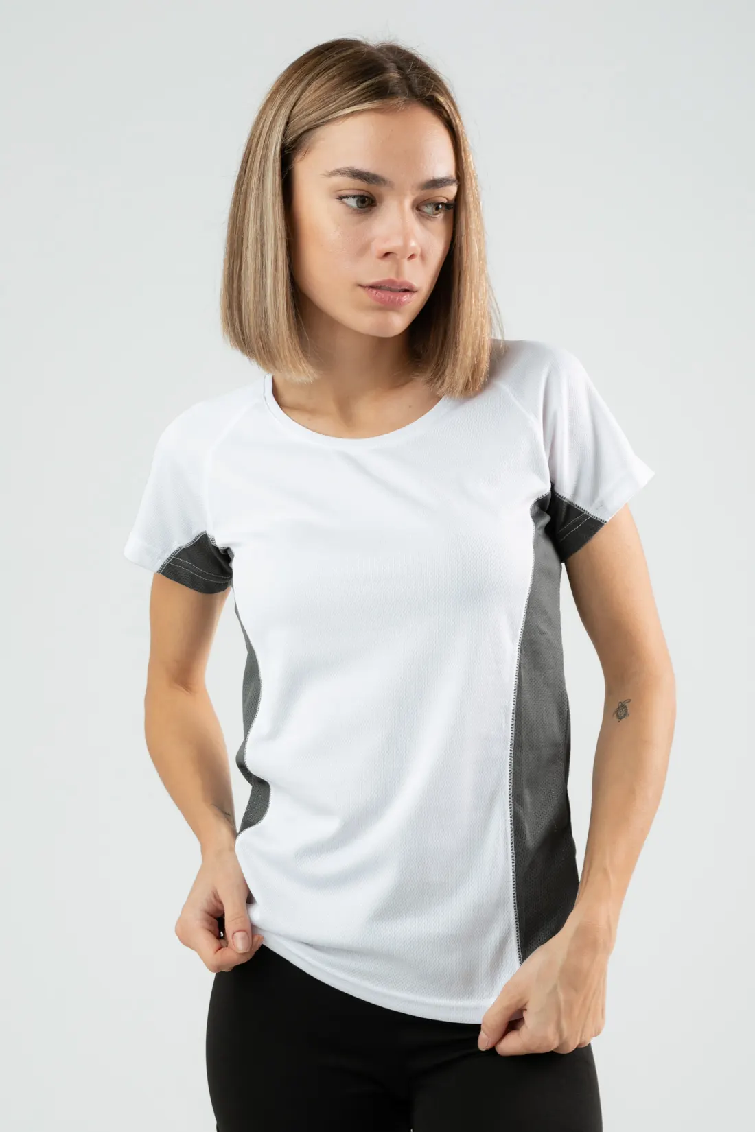 Camiseta Sanga - Branco/Cinza Oscuro