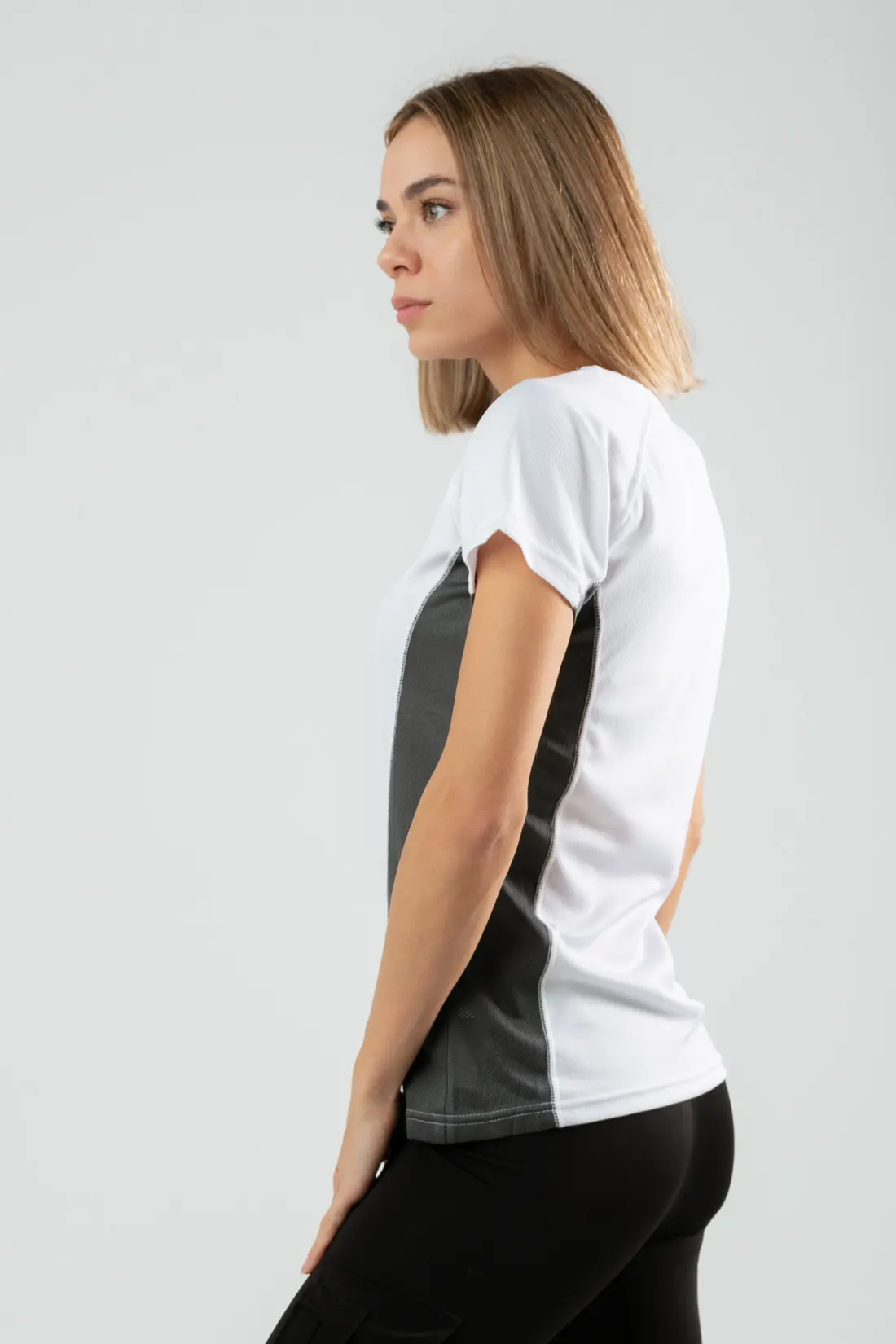 Camiseta Sanga - Blanco/Gris Oscuro