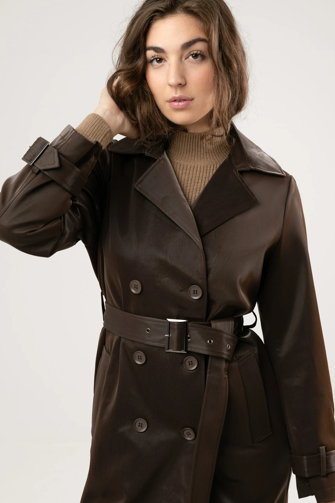 DASMO TRENCH COAT - BROWN