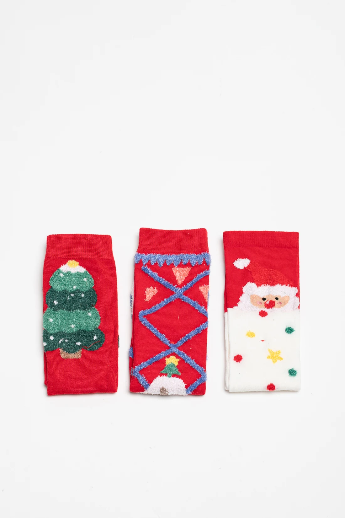 PACK 3 CALCETINES CRAZY - ROJO
