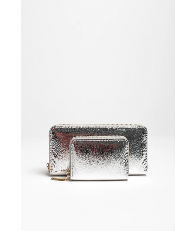 PACK WALLET AND CARD HOLDER ANDARA - SILVER