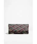 SAC À MAIN RIMAL - FUCHSIA/VERT