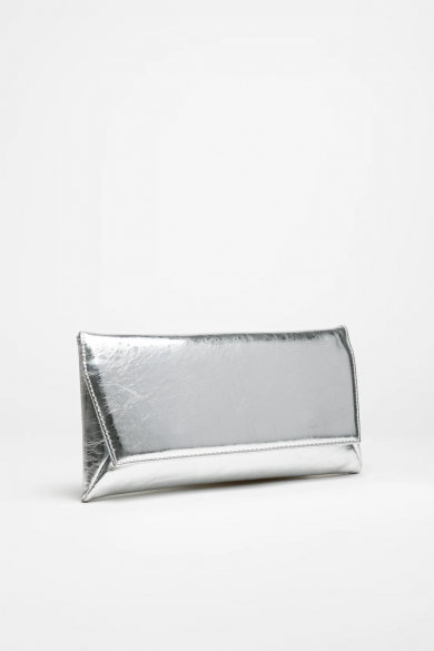 BOLSO DE MANO LUVEA - PLATA