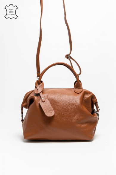 BOLSO DE PIEL LEREA - CAMEL