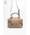 SAC EN CUIR LEREA - TAUPE