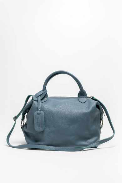 SAC EN CUIR LEREA - BLEU CLAIR 2