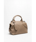 BOLSA DE COURO LEREA - TAUPÉ