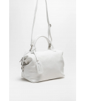 BOLSO DE PIEL LEREA - BLANCO