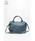 BOLSO DE PIEL LEREA - AZUL CLARO