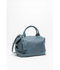 BOLSA DE COURO LEREA - AZUL CLARO