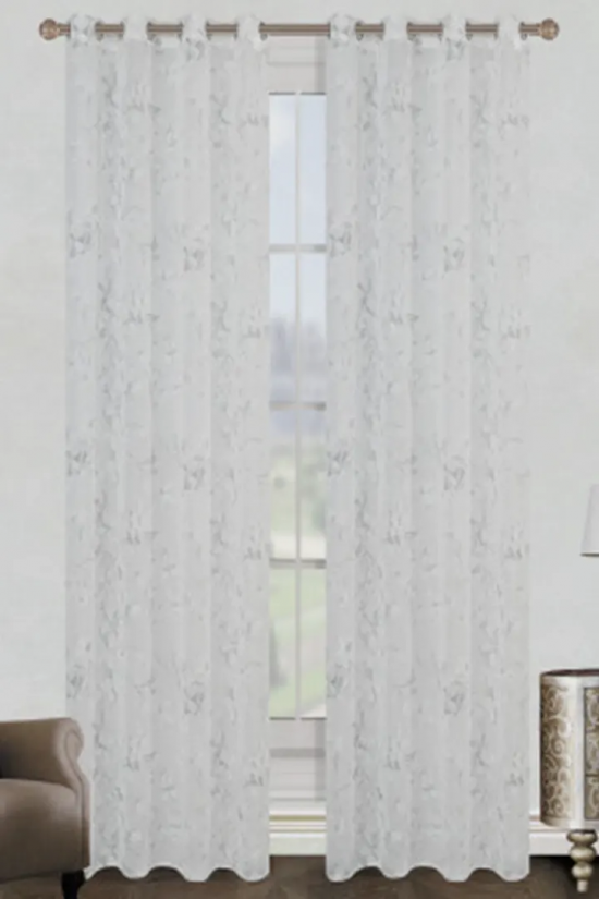 CORTINA VISILLO FLEUR 140X250 - NUDE 2
