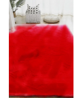ALFOMBRA DE PELO ZAFIR - ROJO