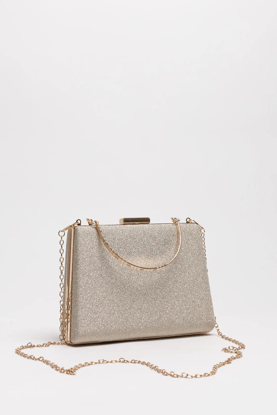 BOLSO DE MANO CUVEL - DORADO 2