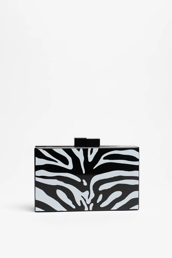 BOLSO DE MANO PRESTI - CEBRA