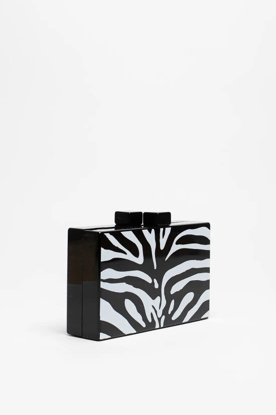 BOLSO DE MANO PRESTI - CEBRA 2