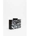 BOLSO DE MANO PRESTI - CEBRA