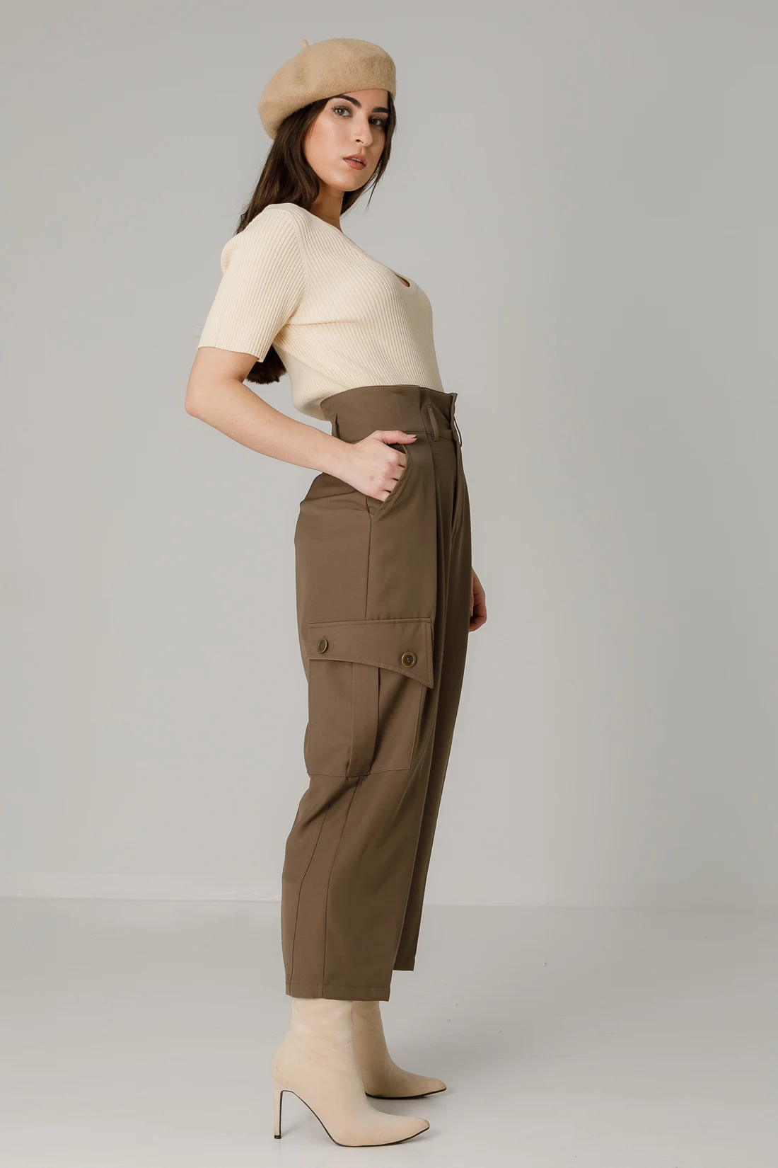 INORE TROUSERS - BROWN