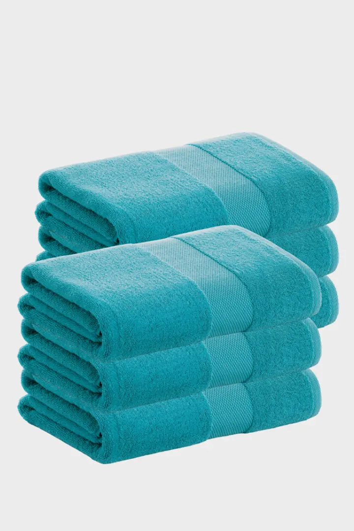PACK 6 SERVIETTES COTON COLLECTIONS DONEGAL - TURQUOISE