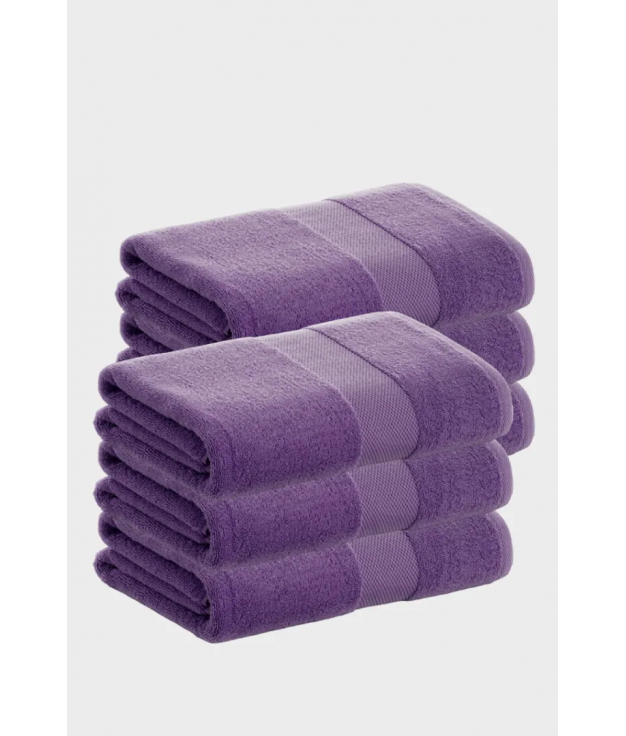 PACK 6 COTTON TOWELS DONEGAL COLLECTIONS - MAUVE