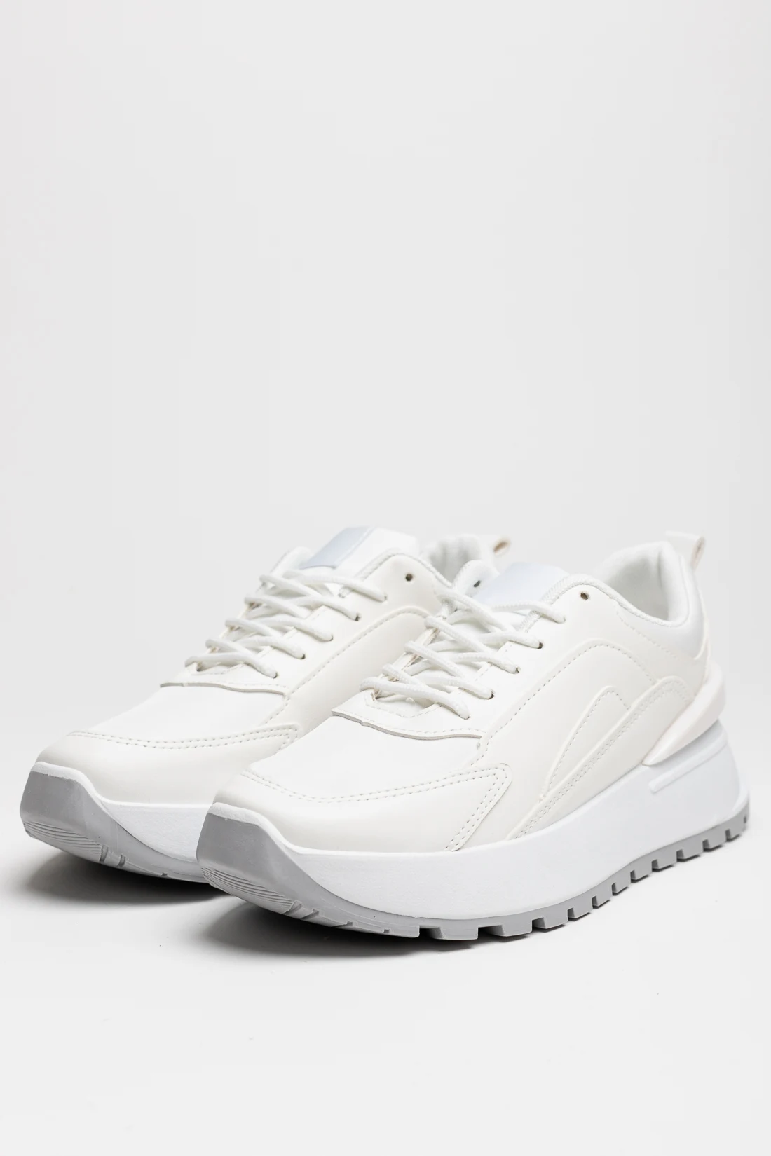SNEAKERS CADRE - BIANCHE