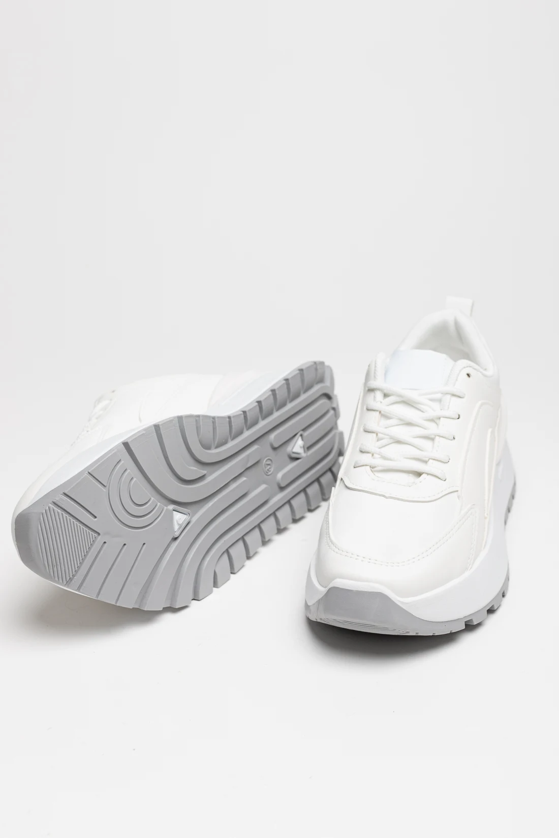 SNEAKERS CADRE - BIANCHE