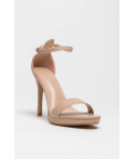 SANDALE À TALON NULIE - BEIGE