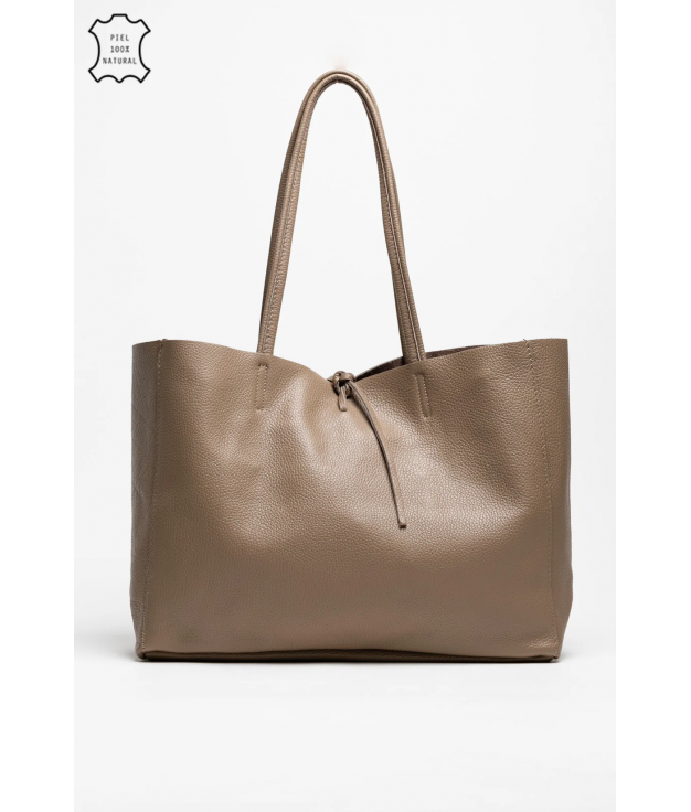 Sac en cuir Ivana - gris