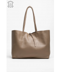 Bolso porta movil de piel Gianna - gris
