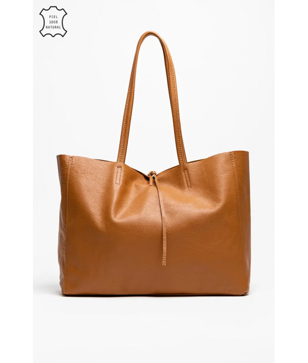 Ivana leather bag - taupe