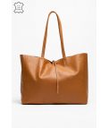 Bolsa de couro Ivana - taupe