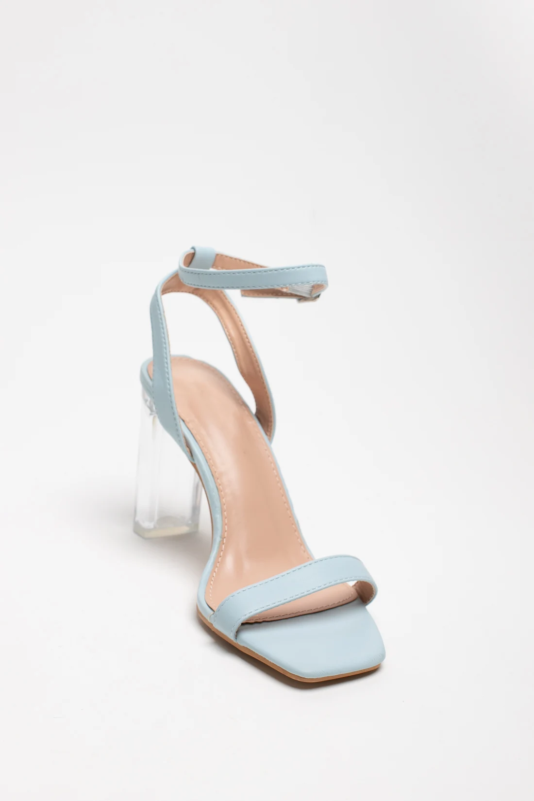 CLASTY HEELED SANDALS - BLUE