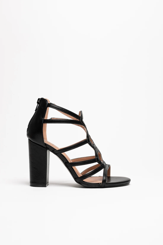 XTILA HEELED SANDALS - BLACK