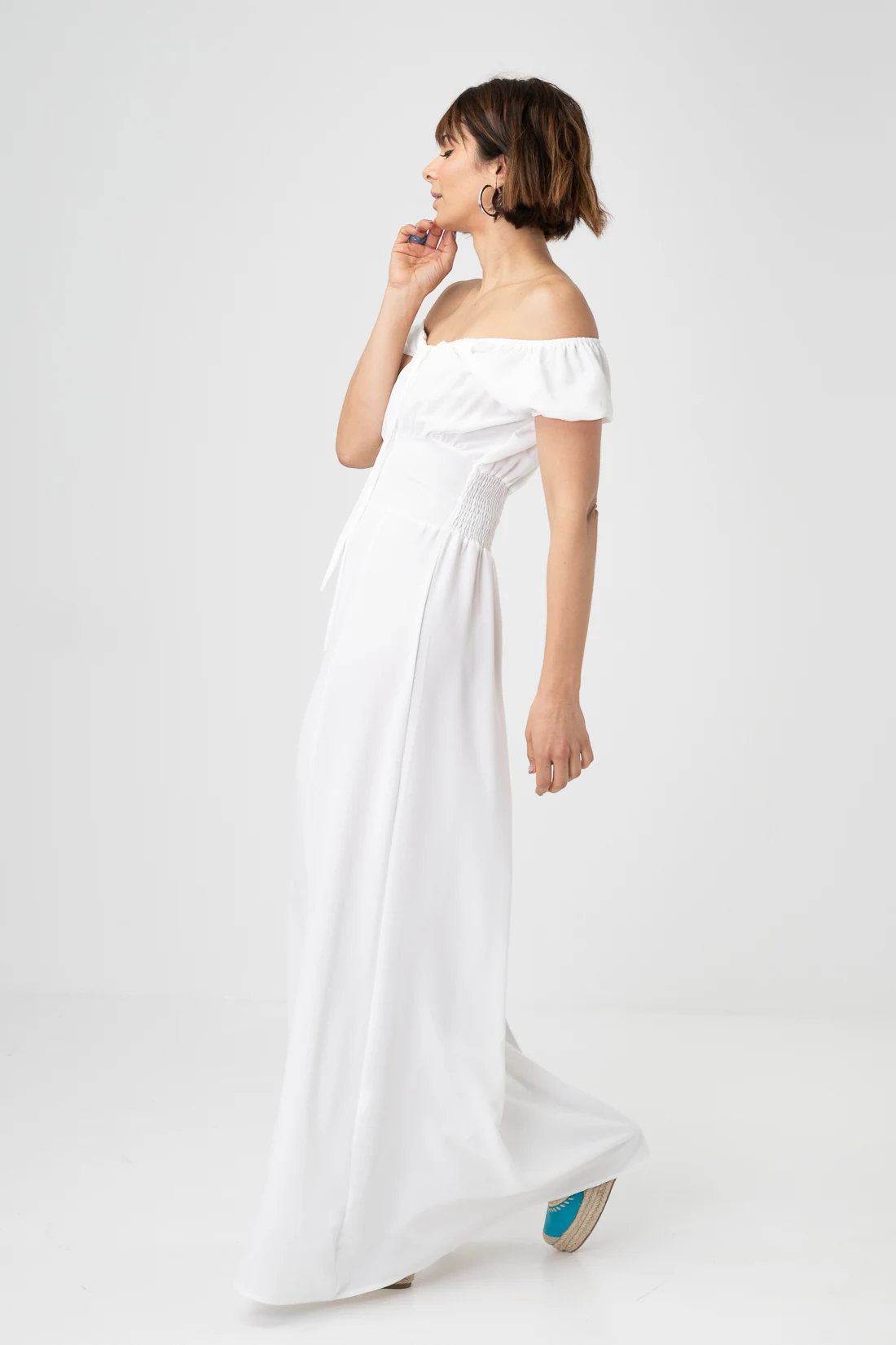 DILNES DRESS - WHITE