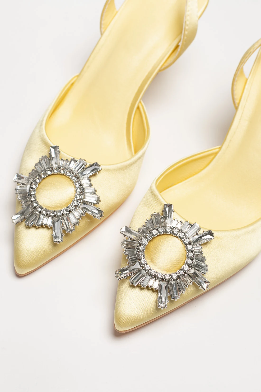 HEELED SHOES DUNIE - YELLOW