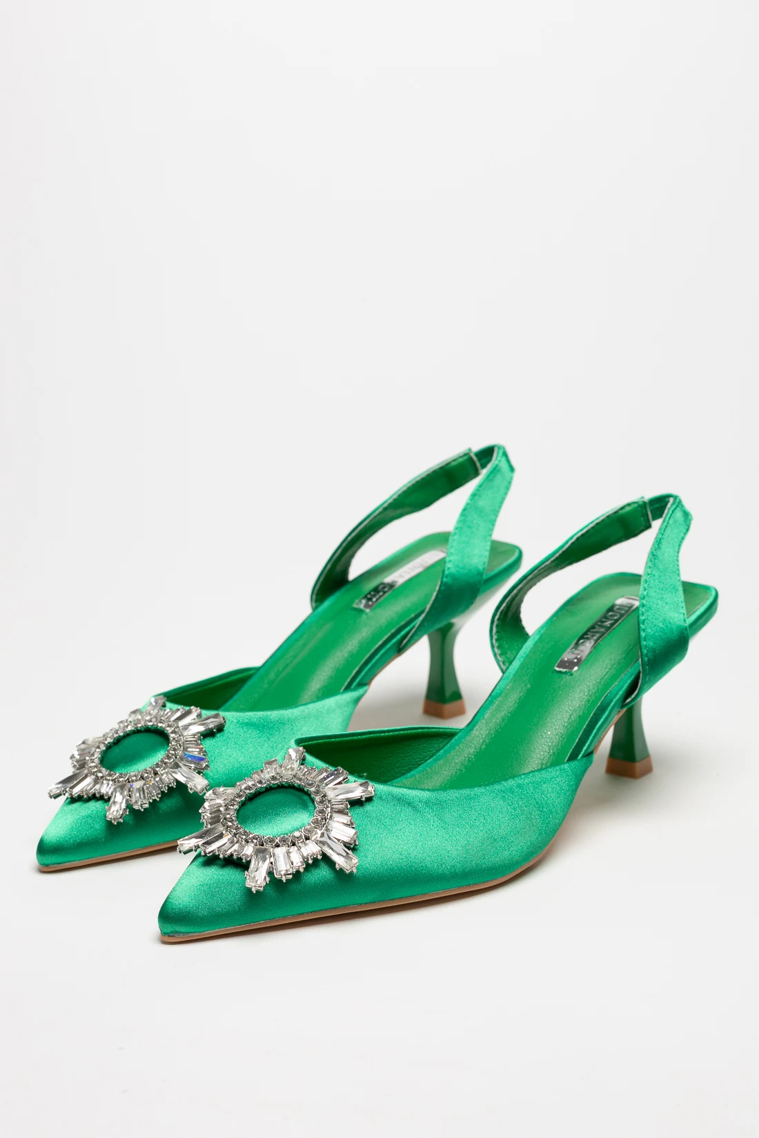 HEELED SHOES DUNIE - GREEN