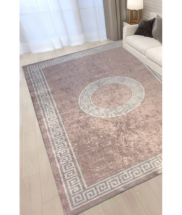 TAPIS DE CERCLES - ROSE