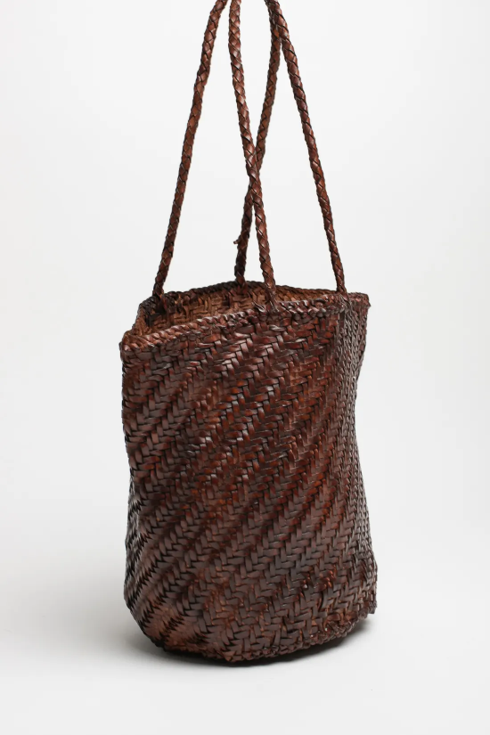 SAC EN CUIR YUSAN - MARRON 2