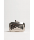 BOLSO DE MANO DURBLE - PLATA