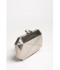 BOLSO DE MANO DURBLE - PLATA
