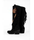 INDIANINI TREYALIA HIGH BOOT - NOIR